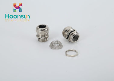 La ghiandola di cavo elettrica del metallo del filo contabilità elettromagnetica della PAGINA placca la superficie con i controdadi d'ottone