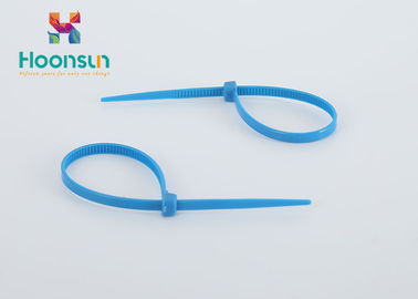 corredo UL94 - V2 fascetta ferma-cavo autobloccante blu della ghiandola di cavo di 2.5*100mm del nylon PA66