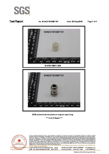 Porcellana ZHEJIANG HONGXIANG CONNECTOR MANUFACTURING CO.,LTD. Certificazioni